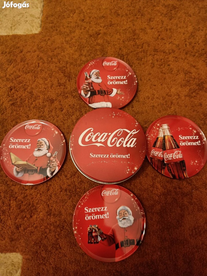 Coca Cola pohár alátétek fémből.