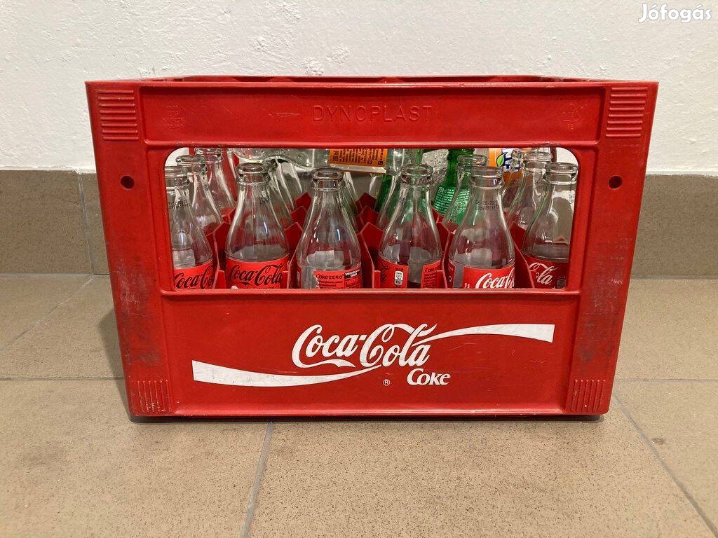 Coca Cola rekesz üvegekkel
