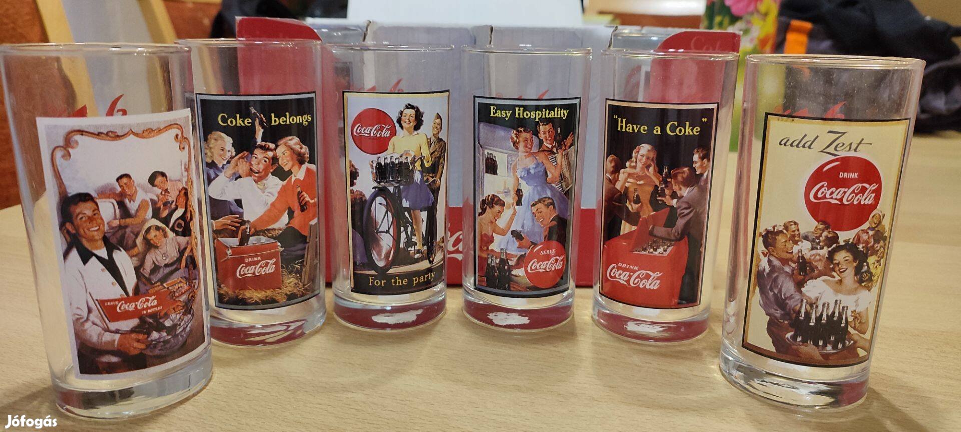 Coca Cola retro pohár gyűjtői darabok ritkaság