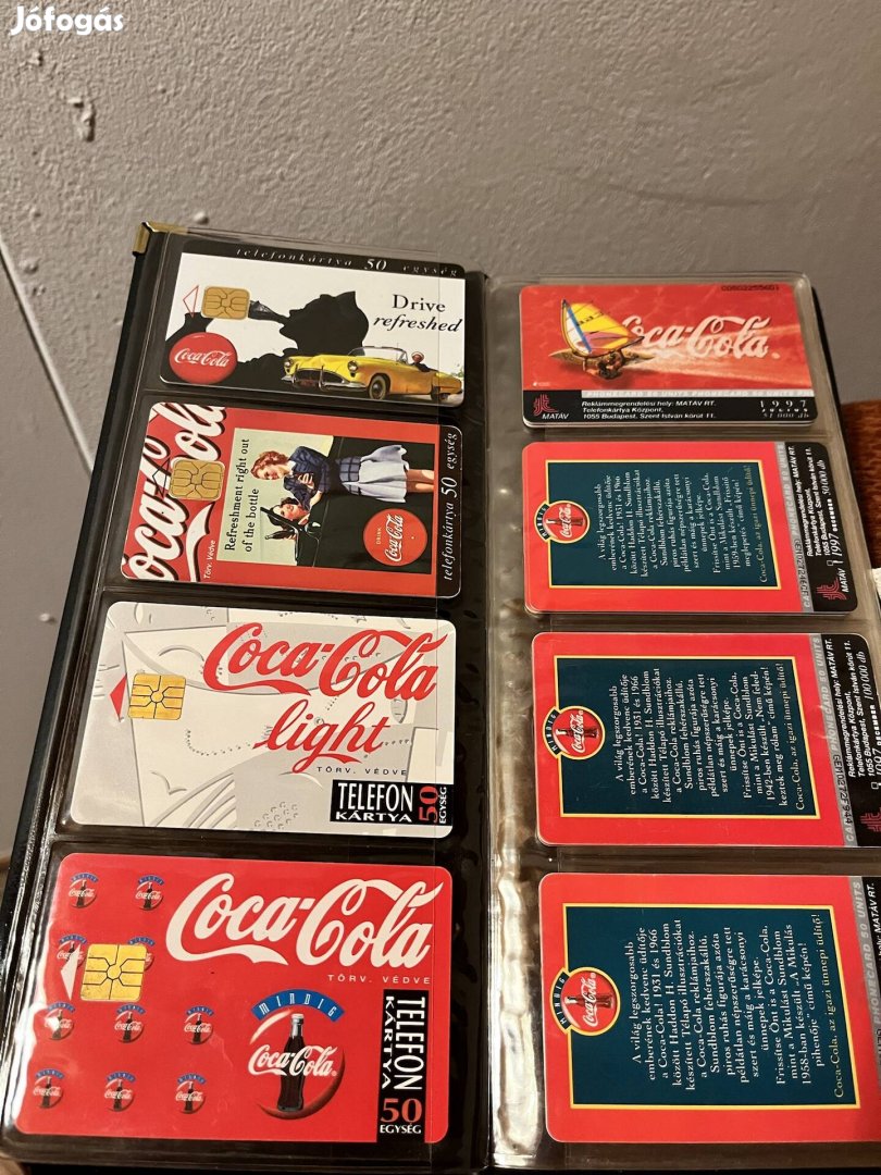 Coca Cola telefonkártya feltöltökártya