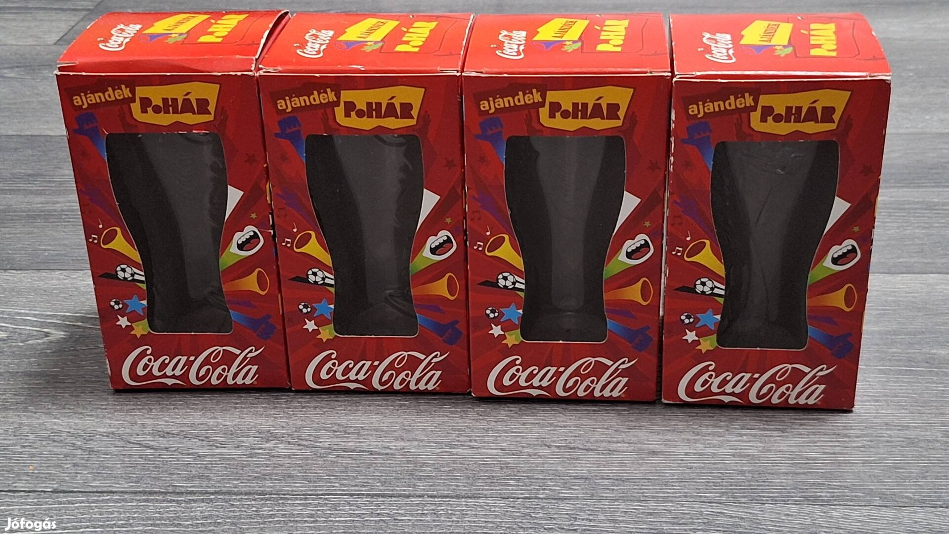 Coca Cola üvegpohár 4 darab 