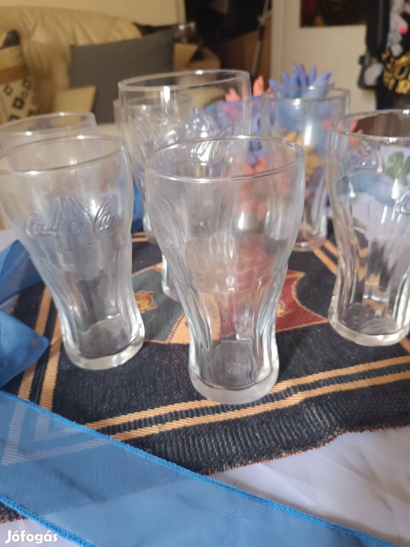 Coca Colás üvegpoharak