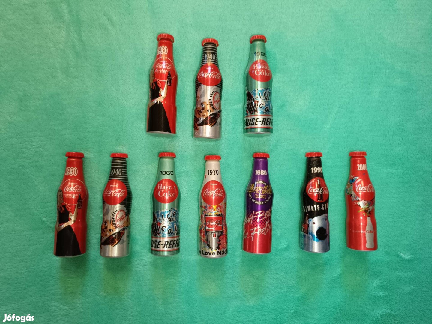 Coca-cola mini alu üveg 10 db