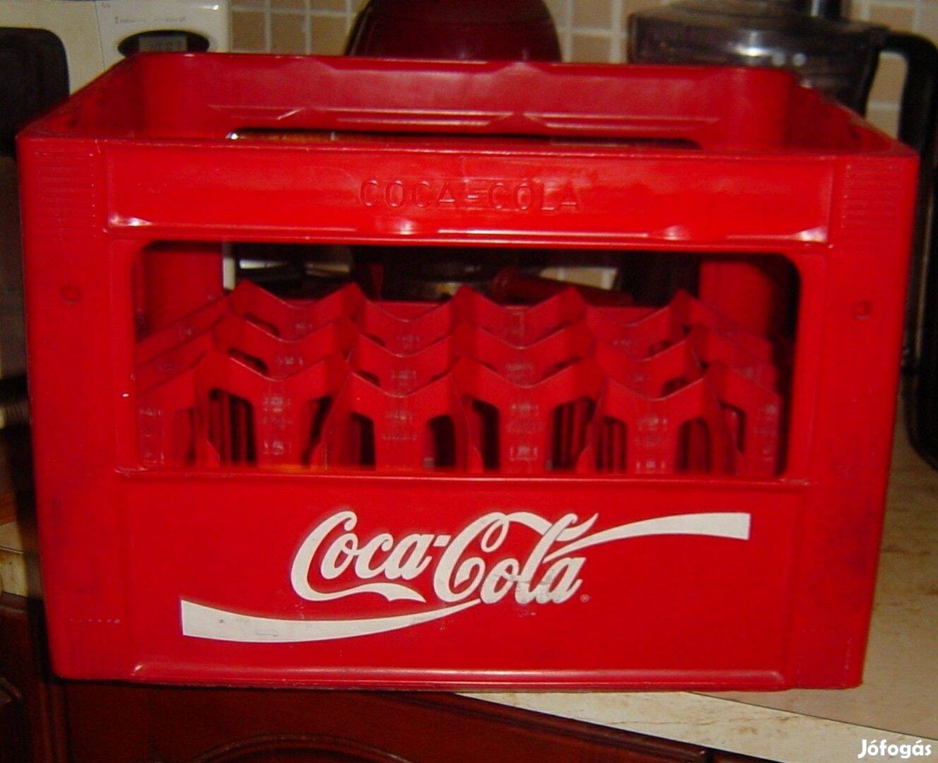 Coca cola retro rekesz (24 db-os) üveg, doboz gyűjtemény tárolásra