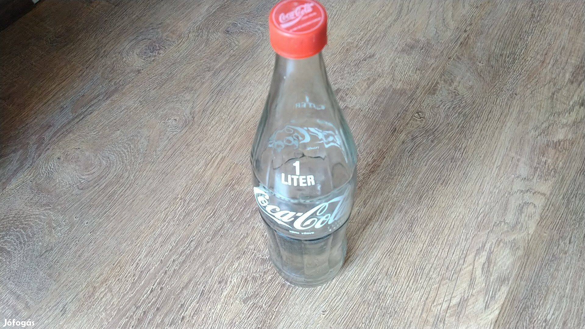 Coca-cola üveg 1 literes retró