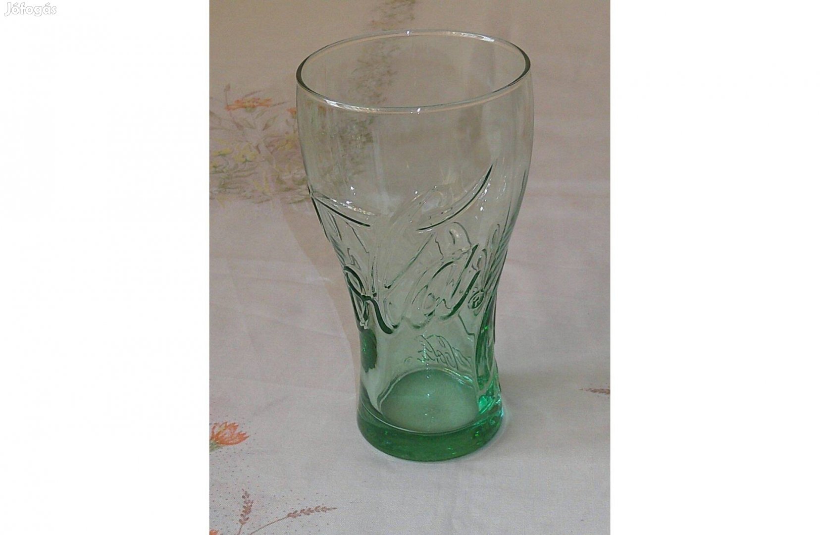 Coca cola üveg pohár 3 dl. Zöld