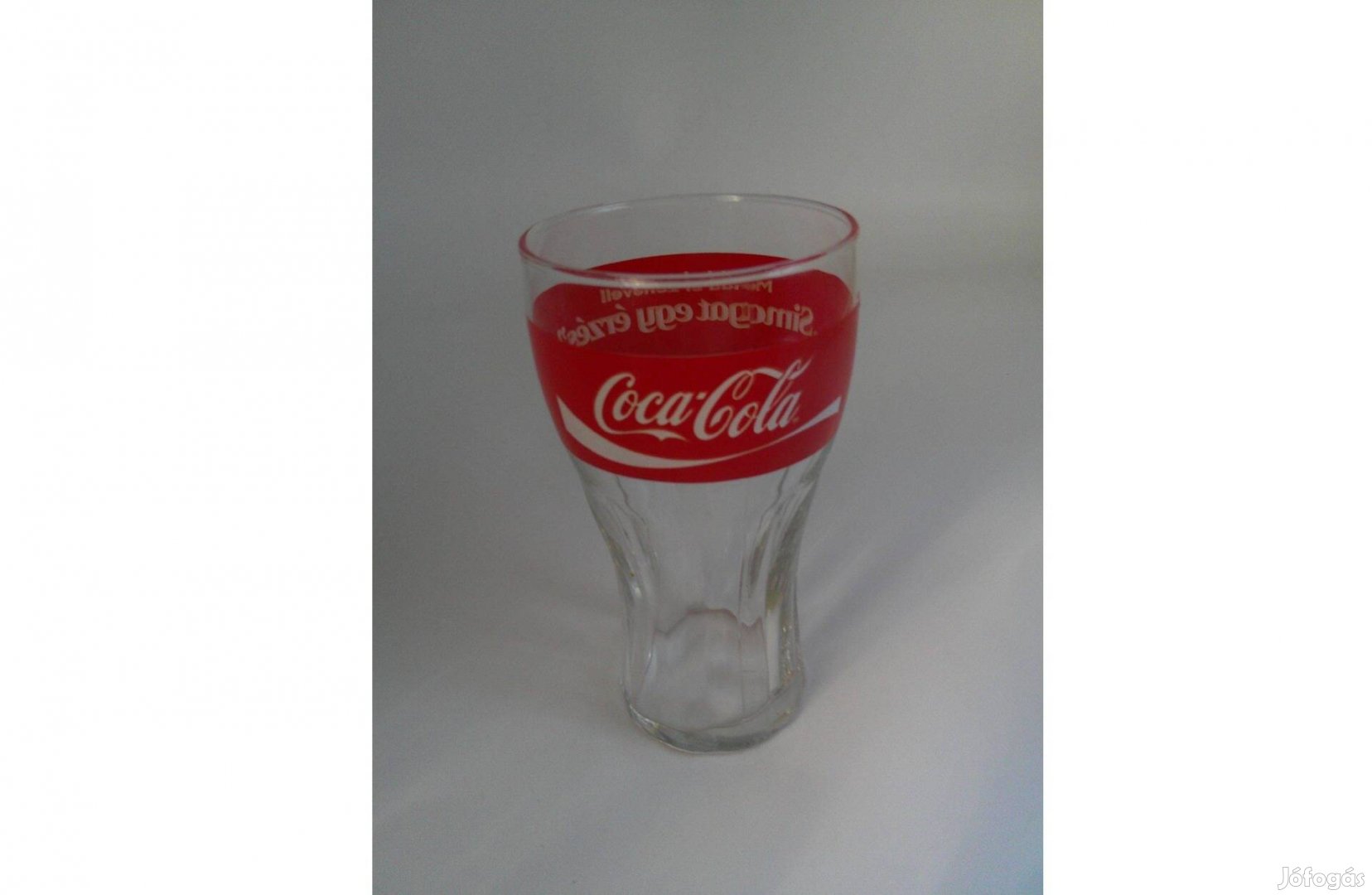 Coca cola üveg pohár 3 dl.-es, Mondd el zenével ealdó