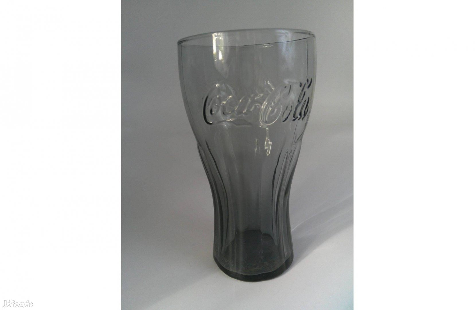 Coca cola üveg pohár 3 dl.-es, szürke eladó