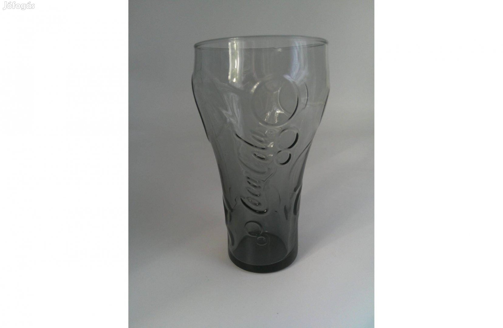 Coca cola üveg pohár 3 dl.-es, szürke eladó