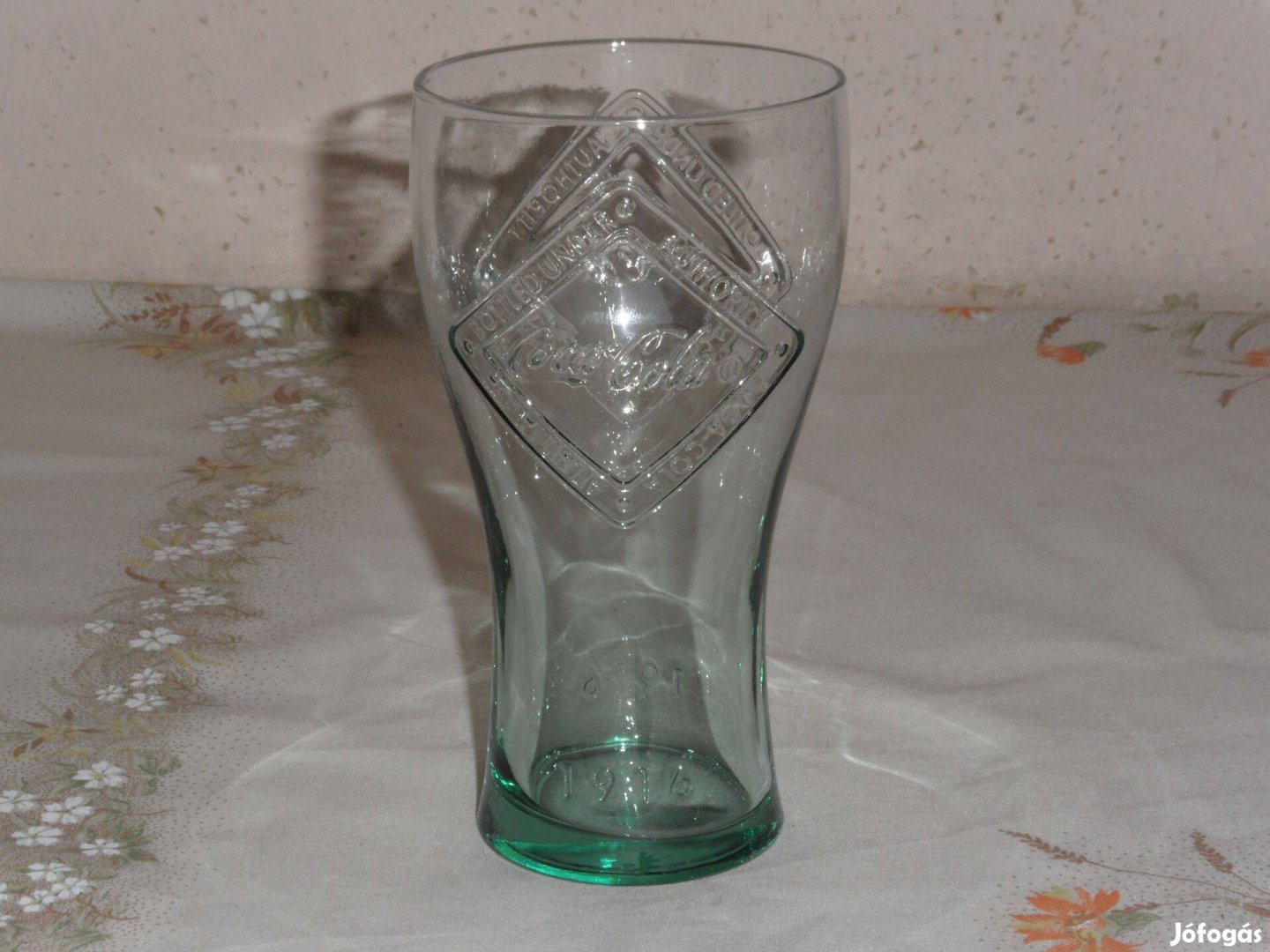 Coca cola üveg pohár 3 dl. zöld