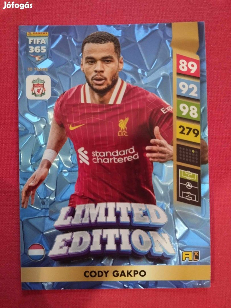 Cody Gakpo (Liverpool) FIFA 365 2025 Limited Edition focis kártya