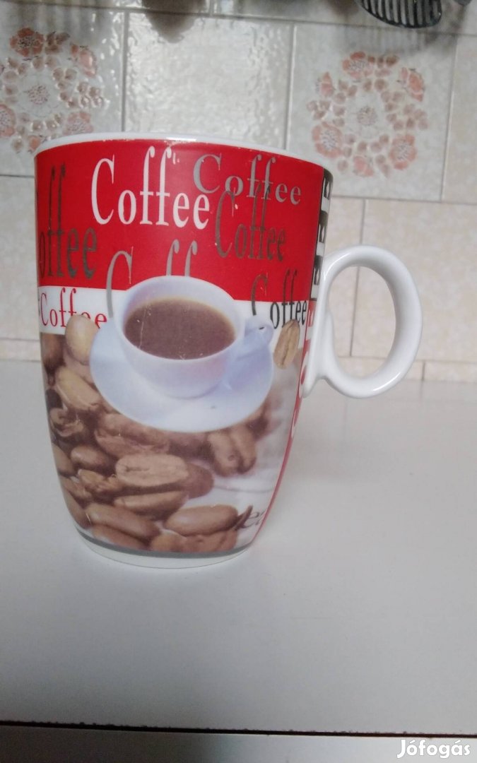 Coffee feliratos porcelán bögre eladó Xl.ker 