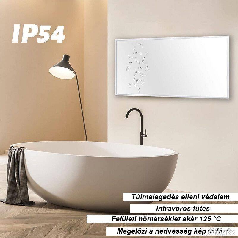 Coldfighting LC-720W infravörös fűtőpanel, falra szerelhető, 595x1195m