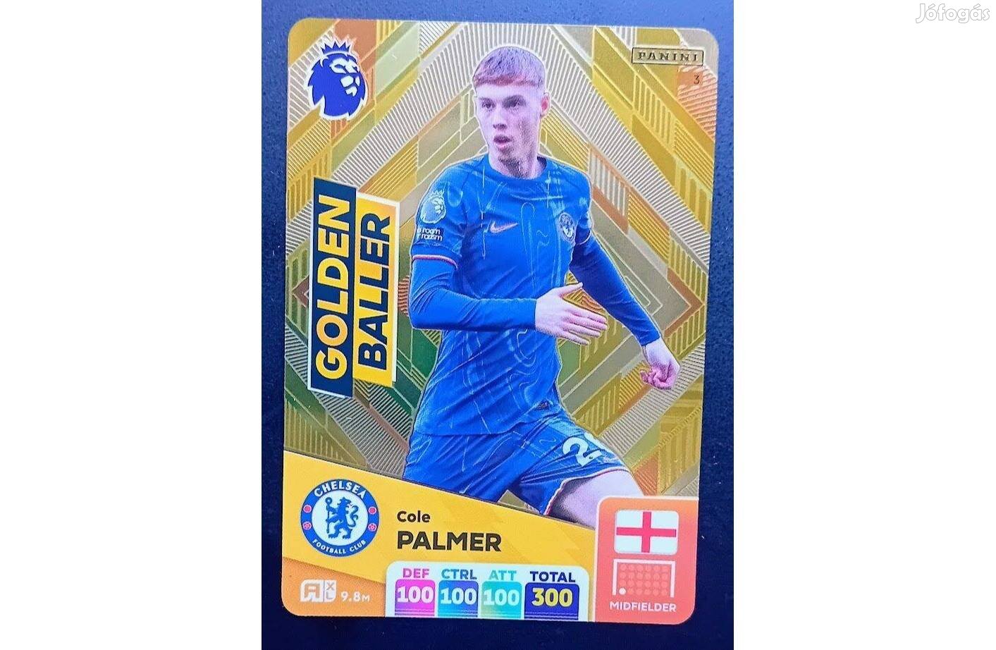 Cole Palmer Chelsea Golden Baller focis kártya Premier League 2025