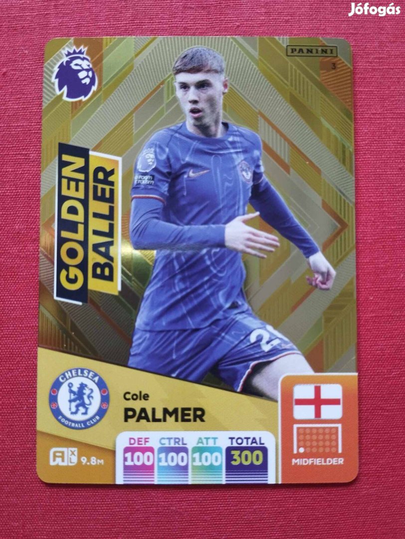 Cole Palmer (Chelsea) Premier League 2025 Golden Baller focis kártya