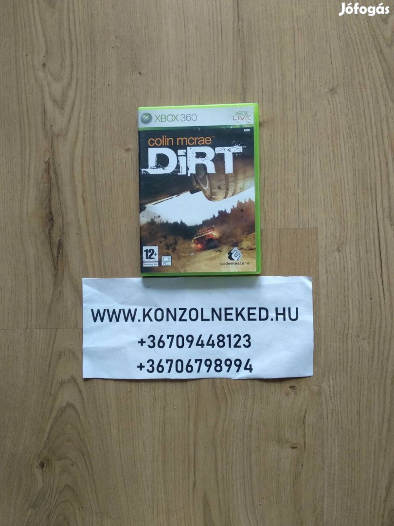 Colin Mcrae Dirt eredeti Xbox 360 játék