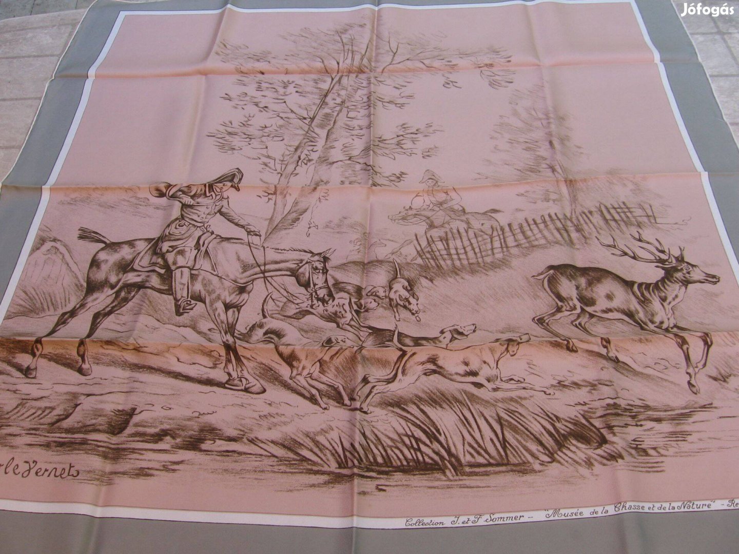 Collection J. F. Sommer selyemkendő, francia