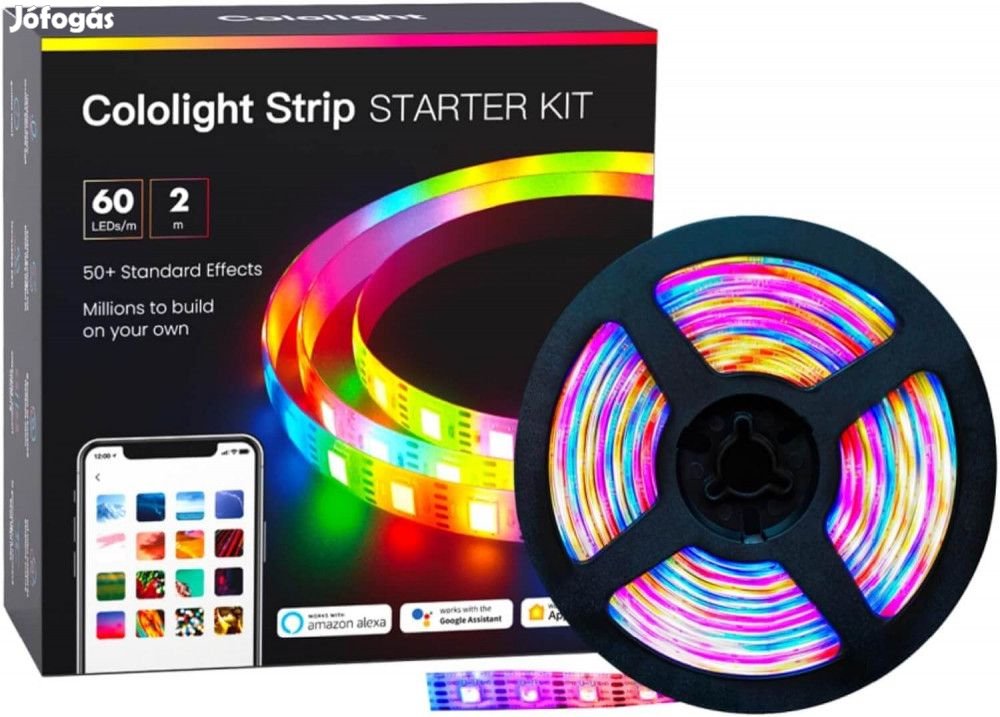 Cololight LED Szalag Starter Kit 2M/6.6ft Okos Szalagfény Hálószobába