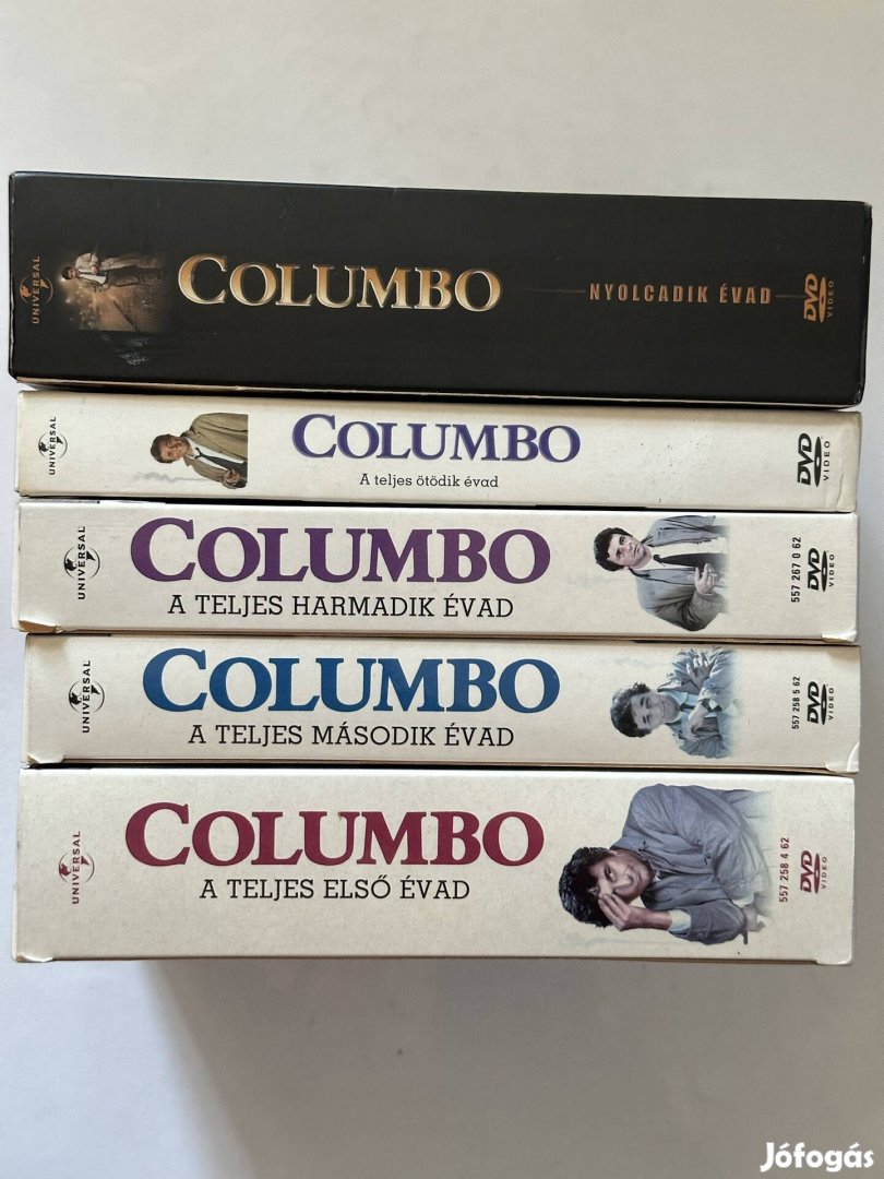 Columbo 1,2,3,5,8évad dvd