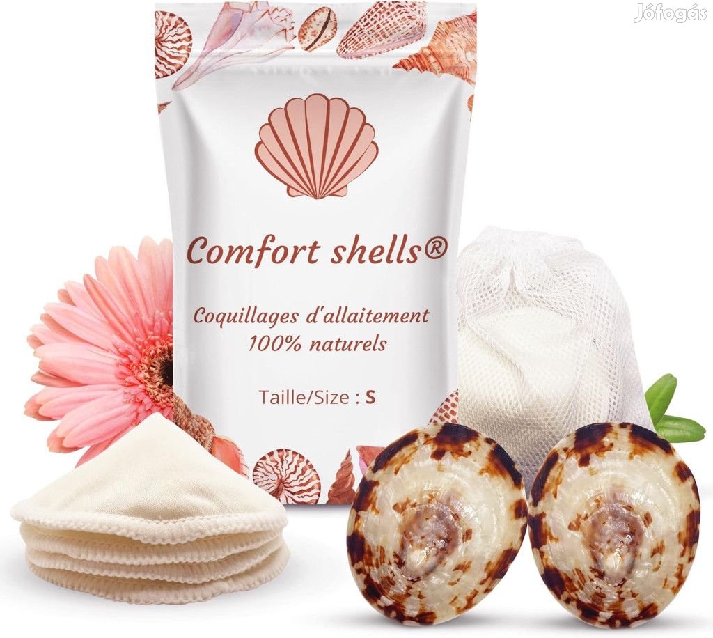 Comfort Shells természetes mosható betét 2db és 2db kagyló