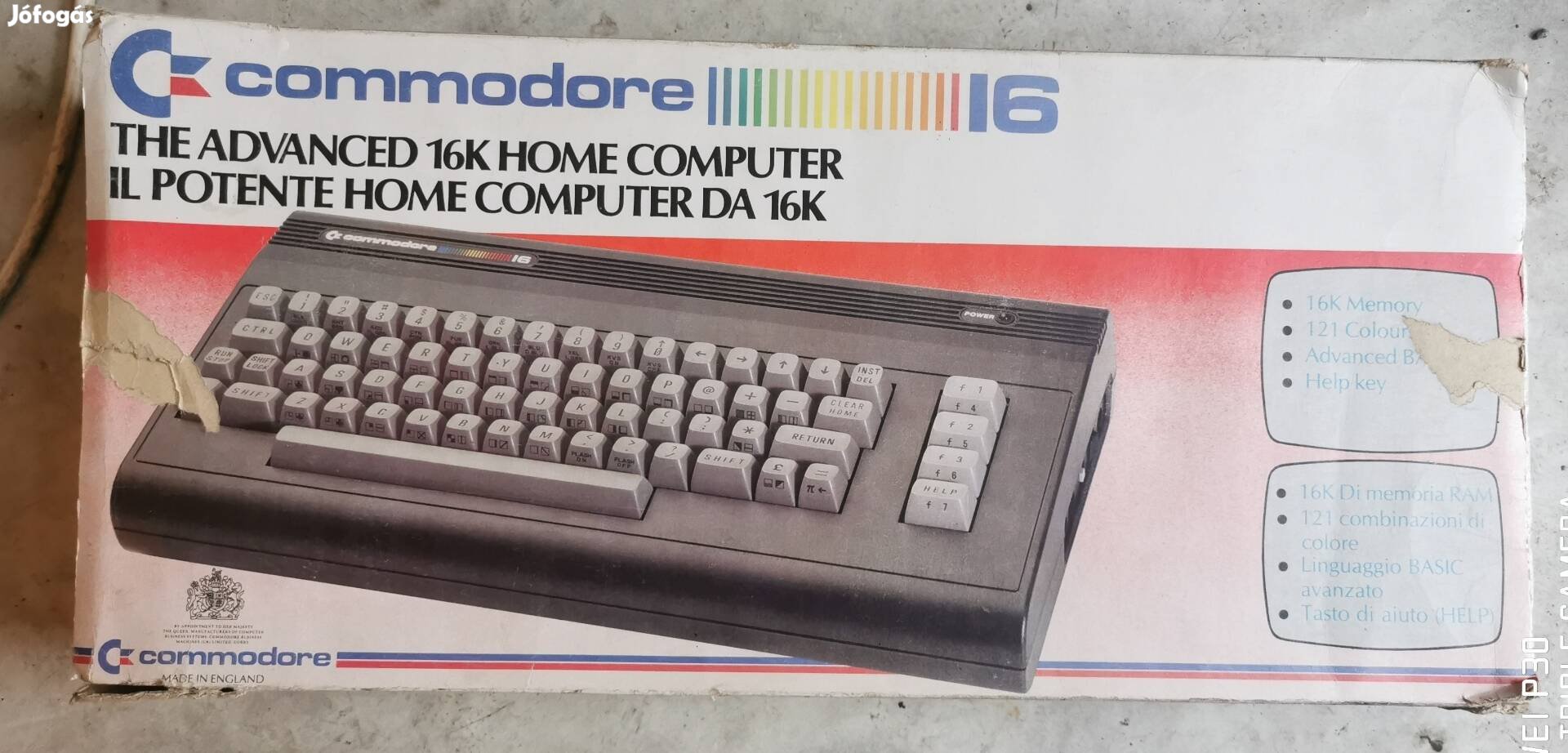 Commodore 16 gép+ magnó 