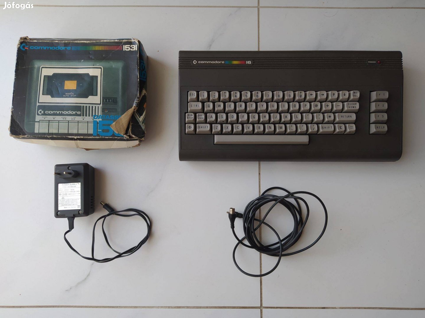 Commodore 16 mikroszámítógép tápegységgel dobozos Commodore