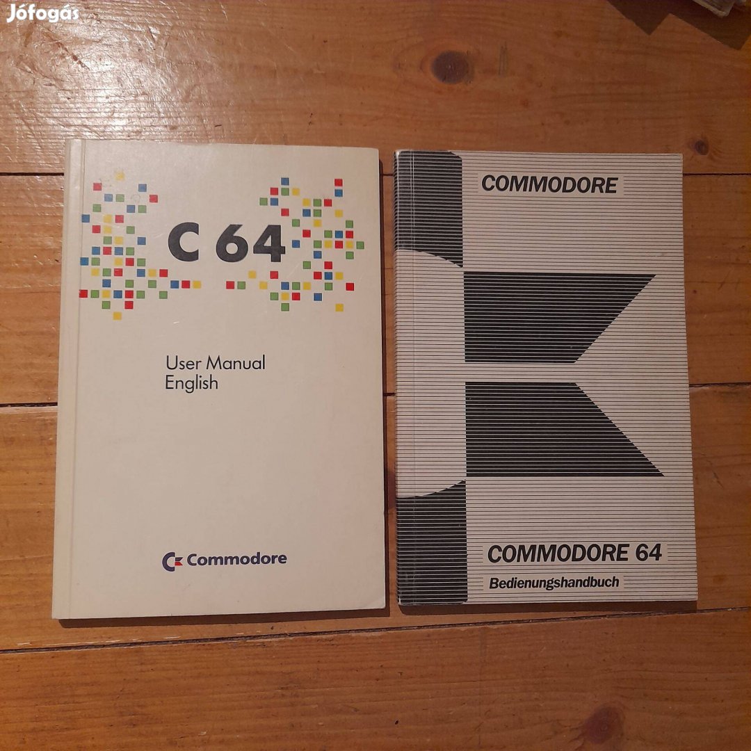 Commodore 64 angol és német nyelvű szakkönyvek