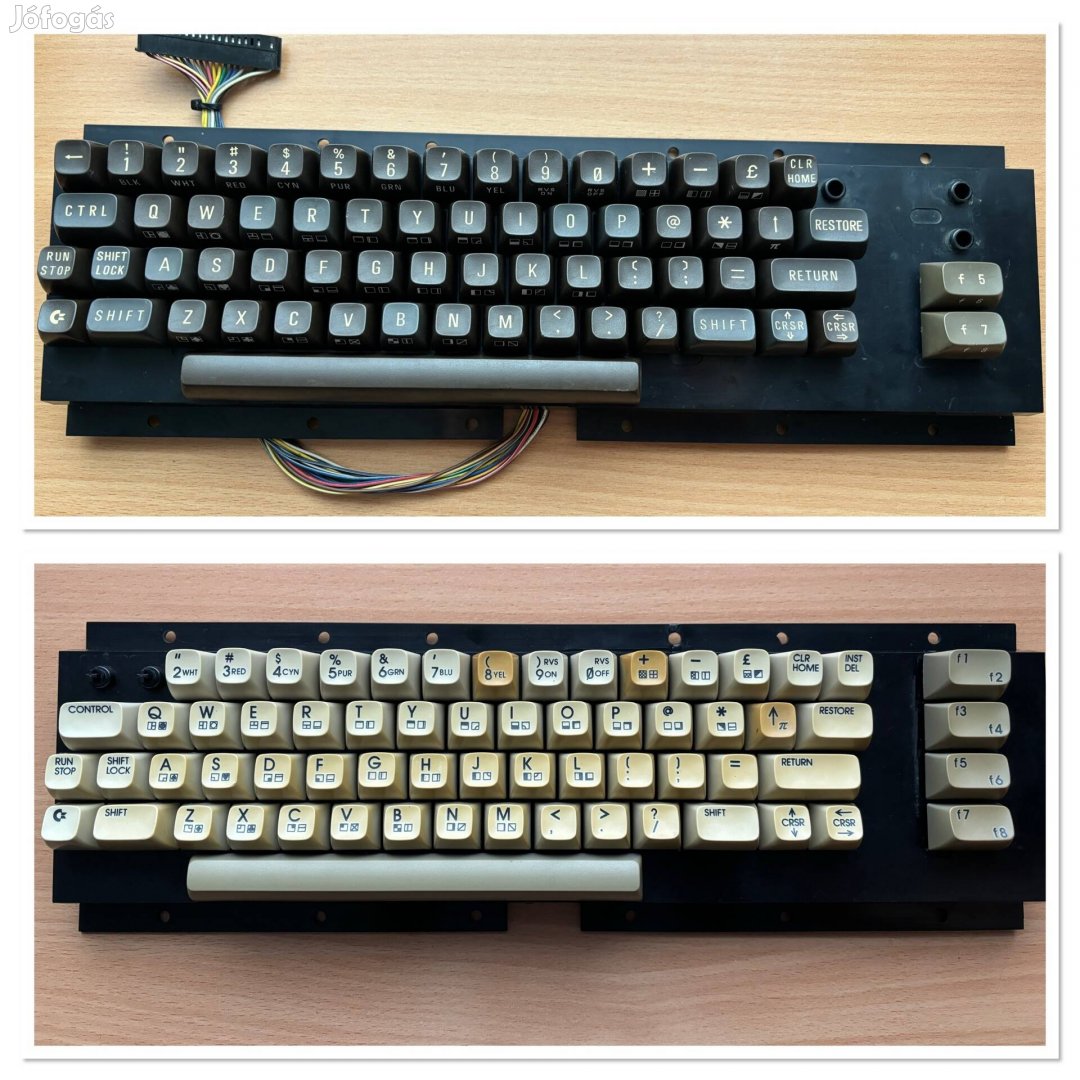 Commodore 64 billentyű, gomb darabra