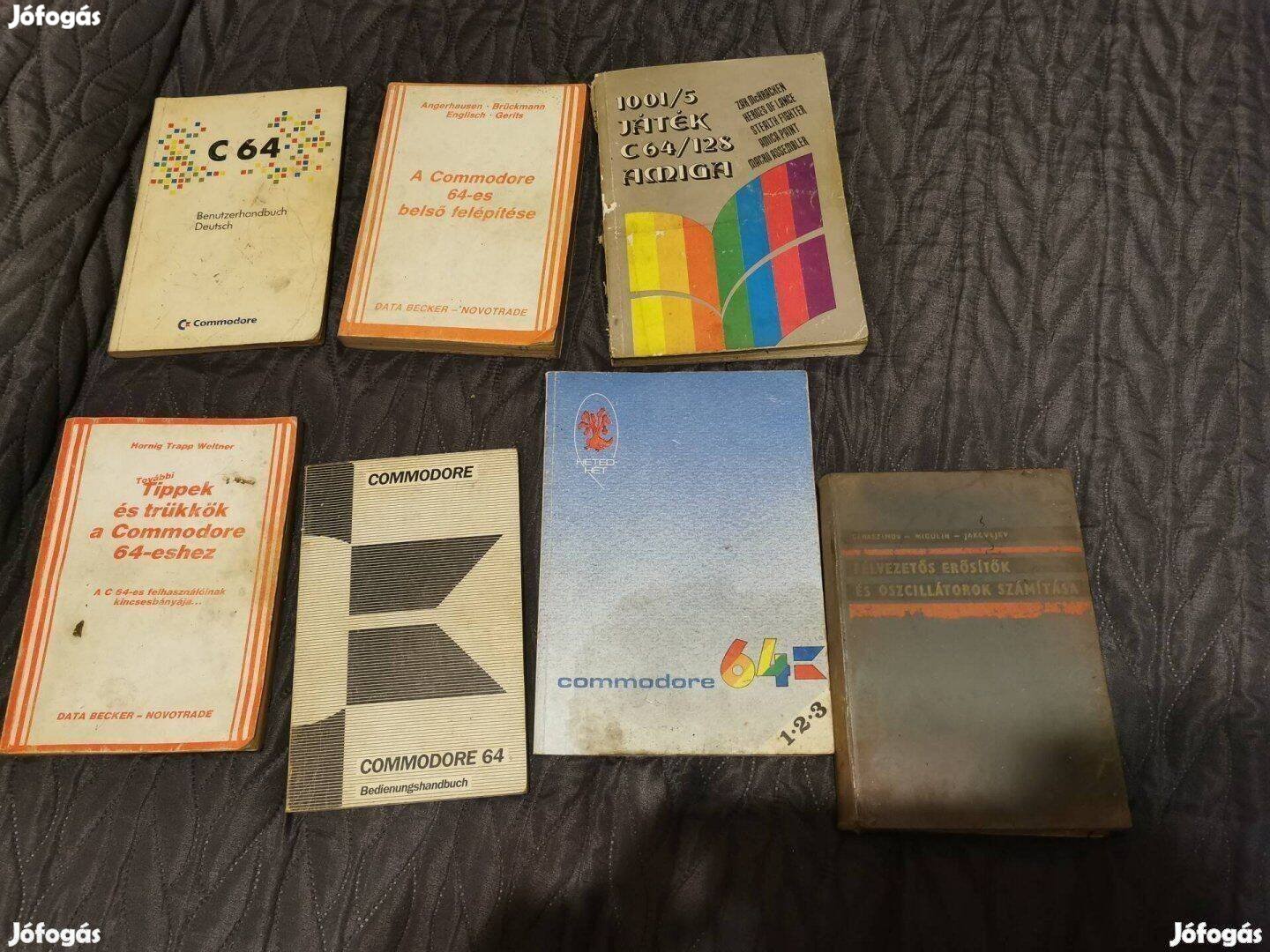 Commodore 64 c64 amiga Elektronika Számitástechnikai könyvek egyben