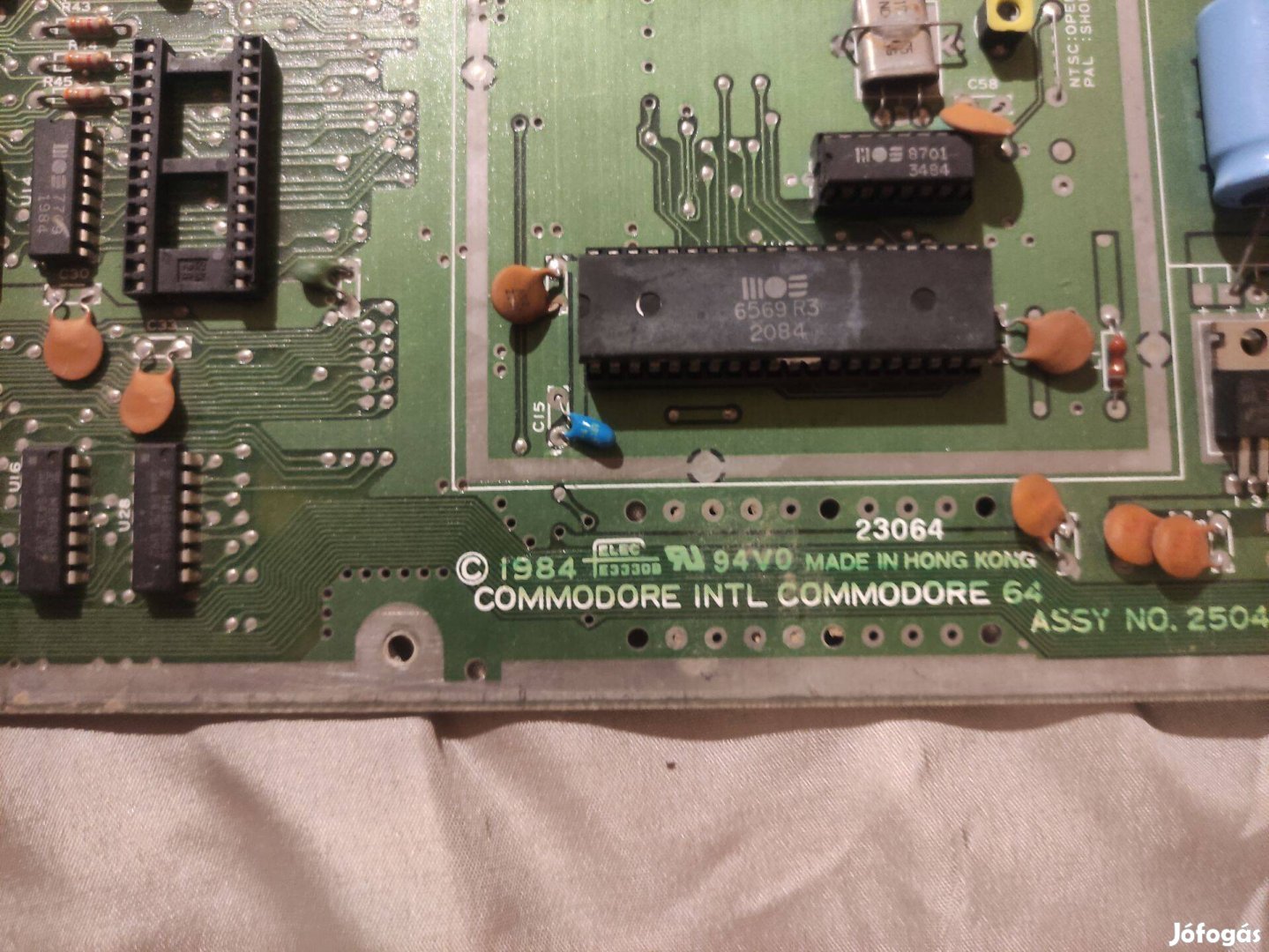 Commodore 64 retro számítógép C64 ASSY NO 250425 alaplap