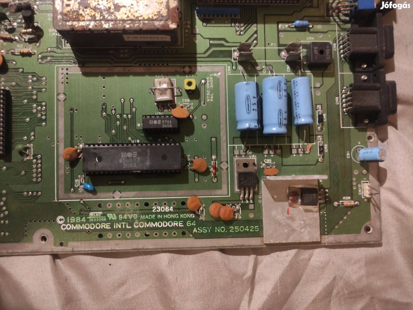 Commodore 64 retro számítógép C64 ASSY NO 250425 alaplap
