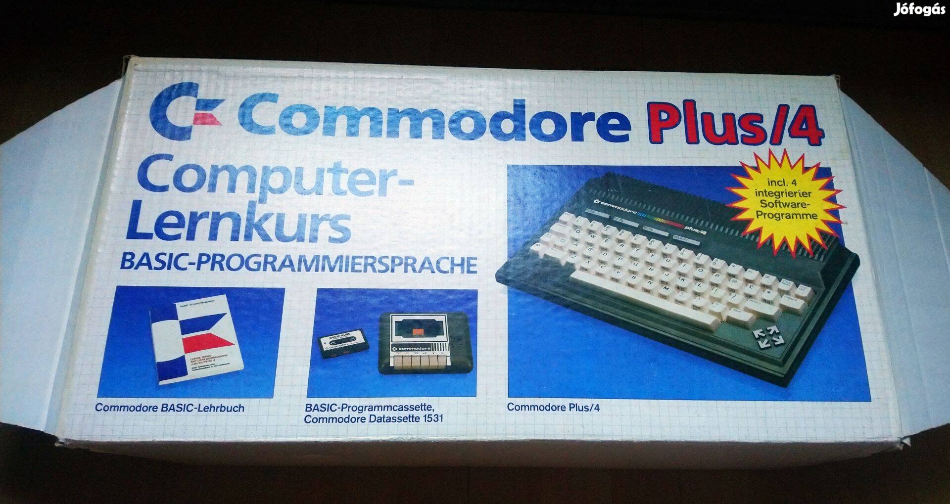 Commodore Plus 4 eladó játékokkal