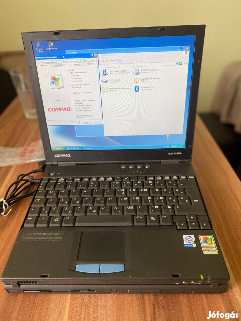 Compaq Evo N410c retró laptop