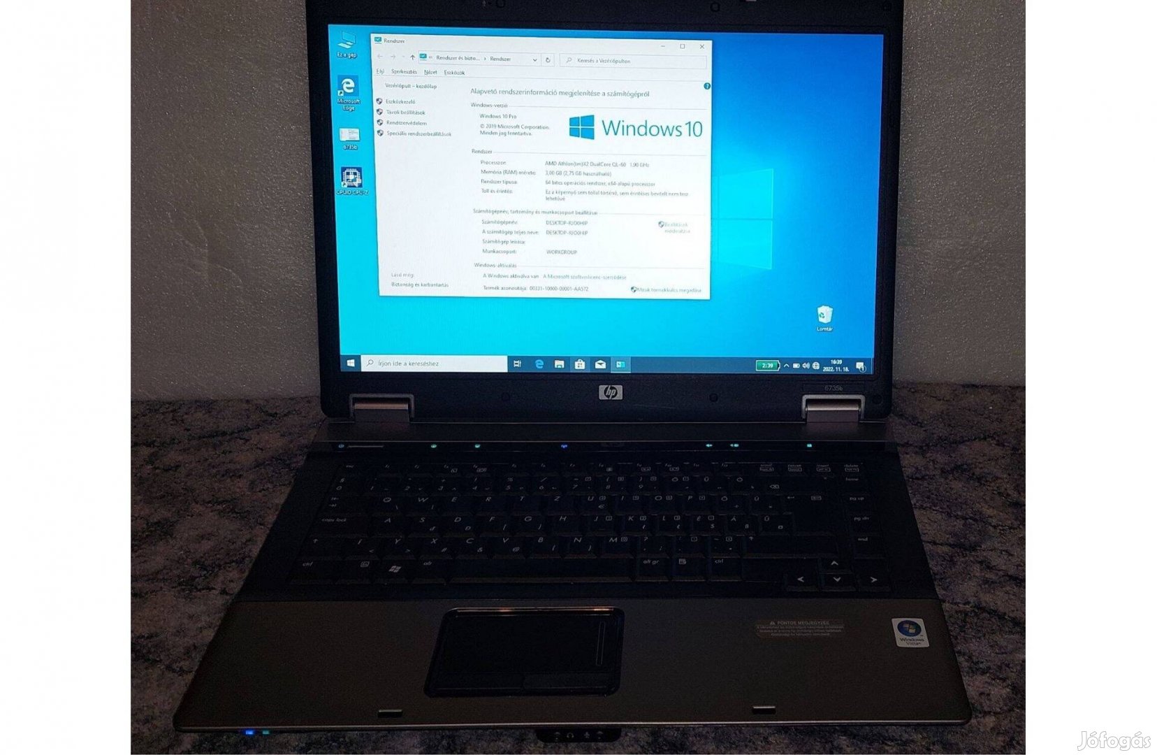 Compaq HP 6735b 15,4 notebook laptop Magyar billentyűzet