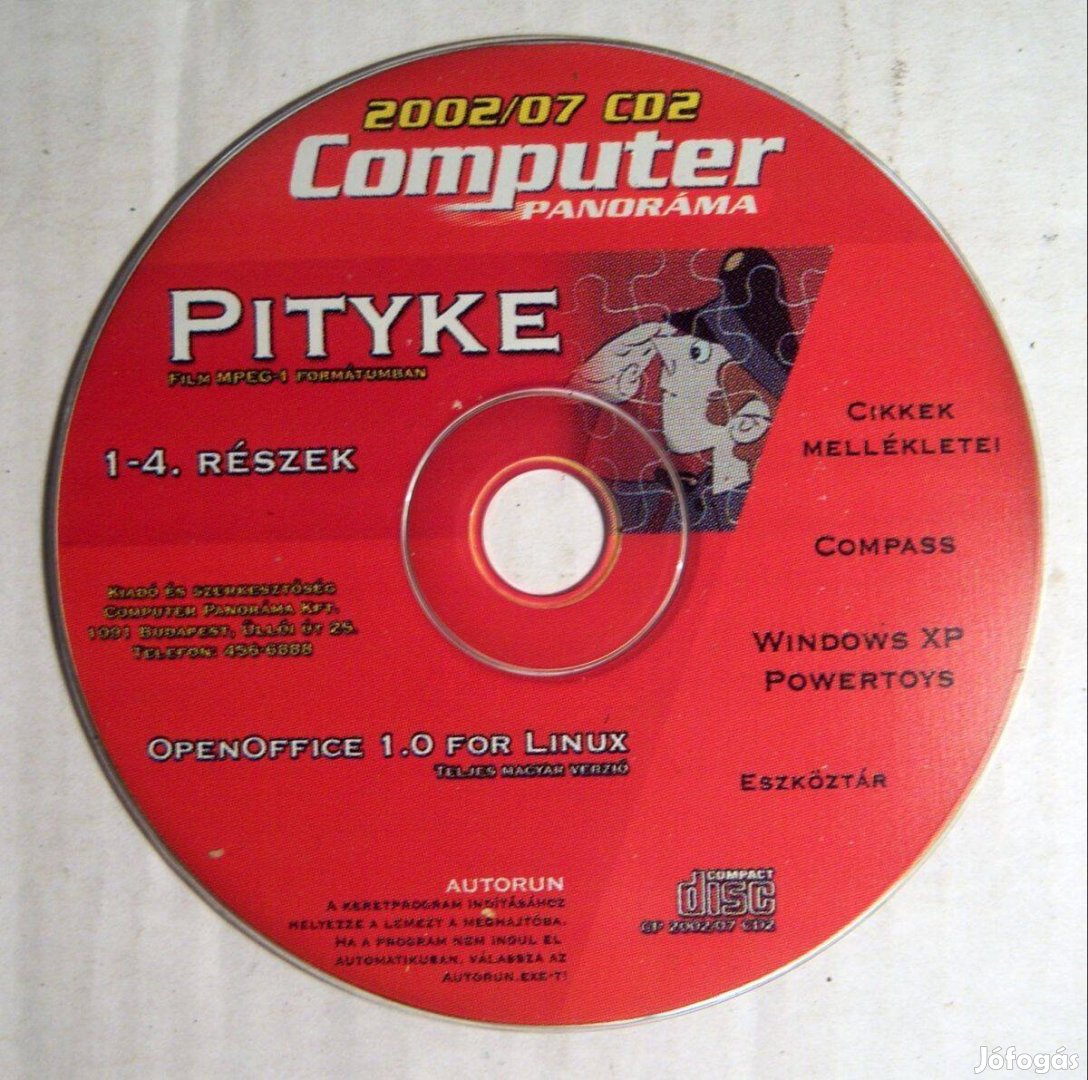 Computer Panoráma 2002/07 CD2 (jogtiszta újságmelléklet)