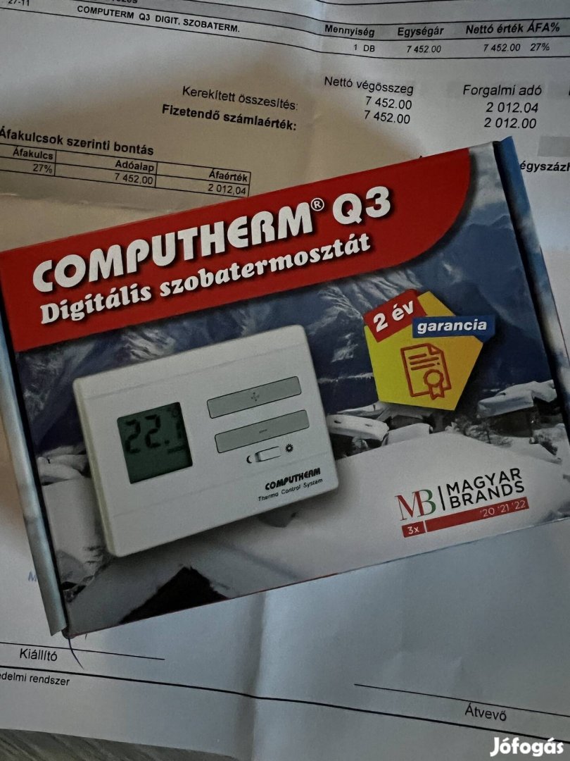 Computherm Q3  Digitális szobatermosztát 