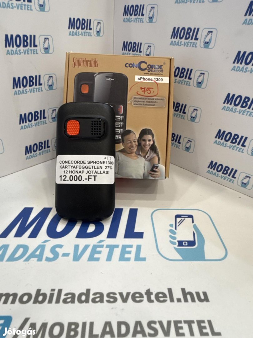 ConCorde sPhone 1300 Kártyafüggetlen, 12 hó garancia