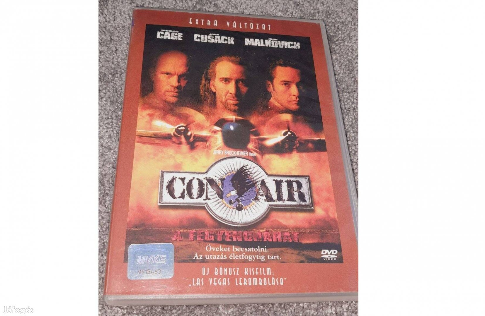 Con Air - a fegyencjárat DVD (1997) Szinkronizált, karcmentes lemez