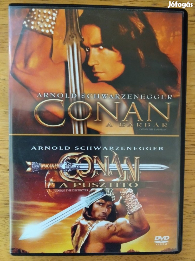 Conan 1-2 újszerű dvd Arnold Schwarzenegger Szinkronizált