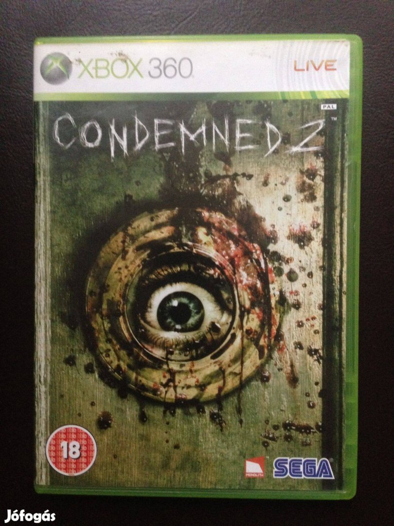 Condemned 2 Bloodshot eredeti xbox360 játék eladó-csere