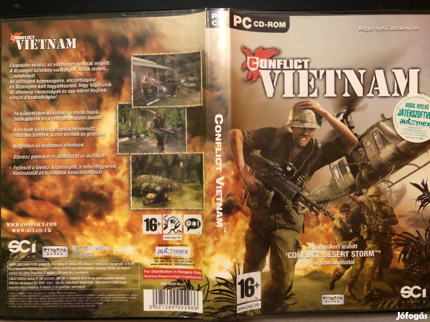 Conflict Vietnam PC játék (3 lemezes, karcmentes)