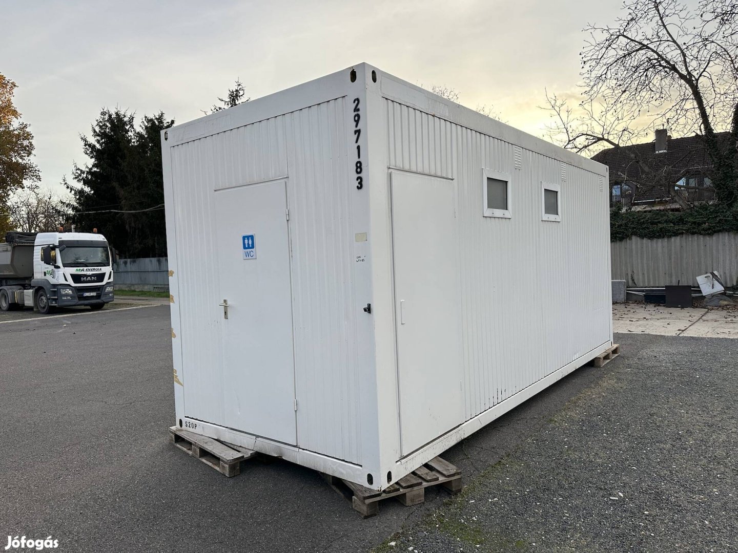 Containex 20 lábas szaniter konténer