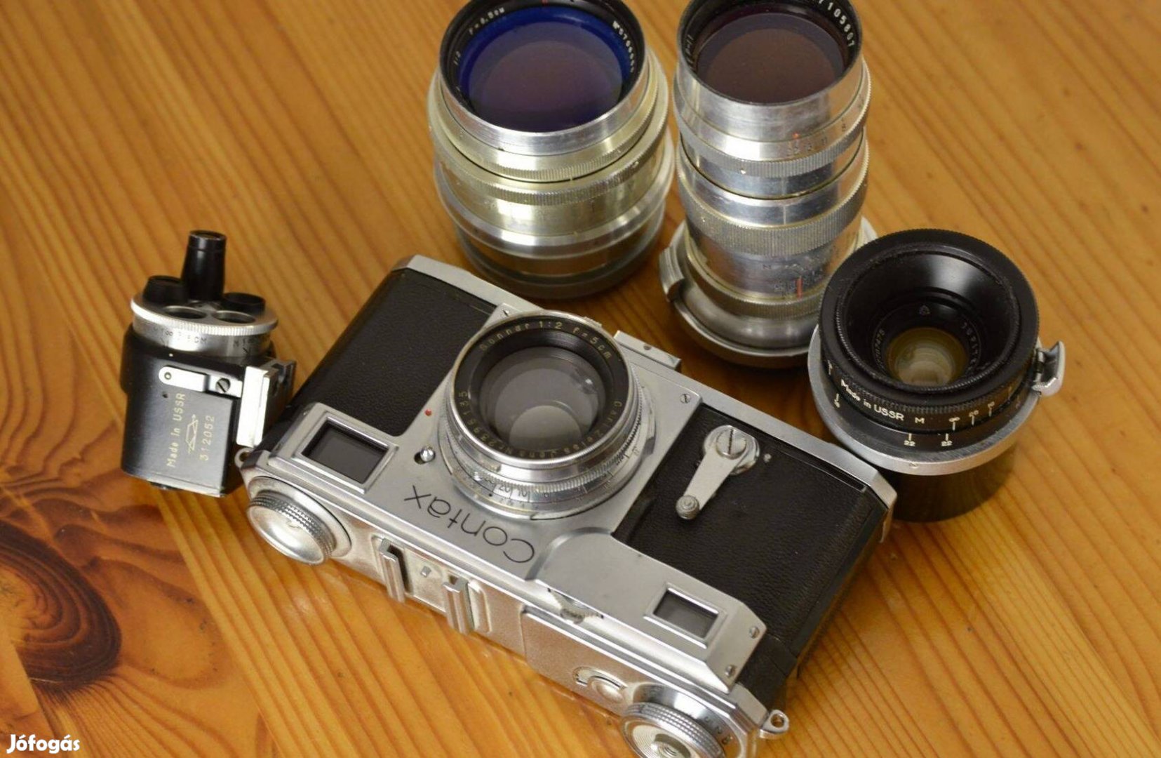 Contax 2 szett, tökéletes állapotban obejektívekkel, keresővel