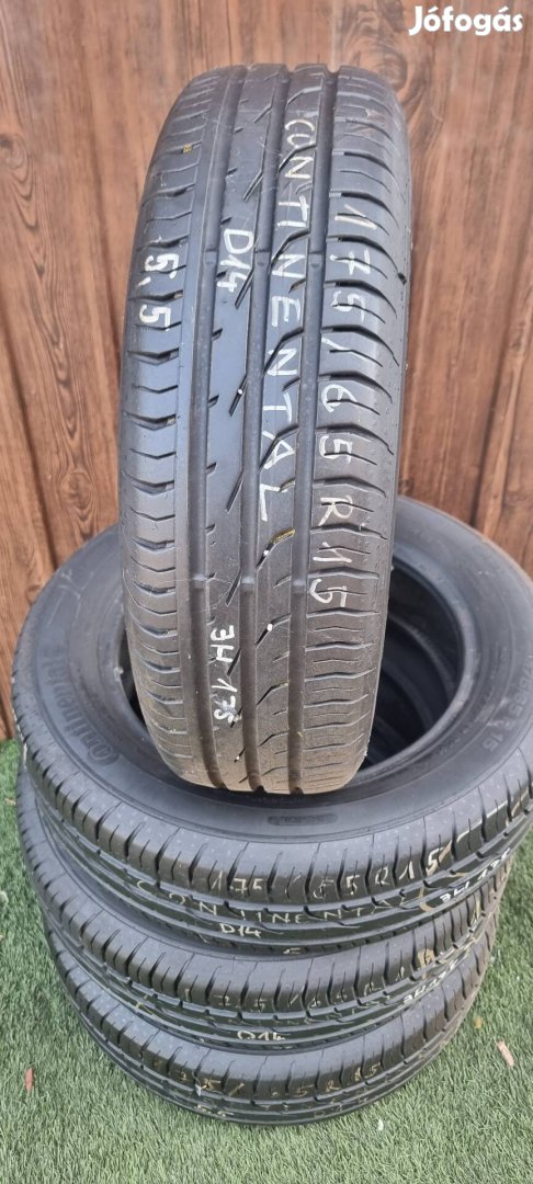 Continental 175/65 R15 5,5mm 2014-es Nyári Gumiabroncs 4db #175