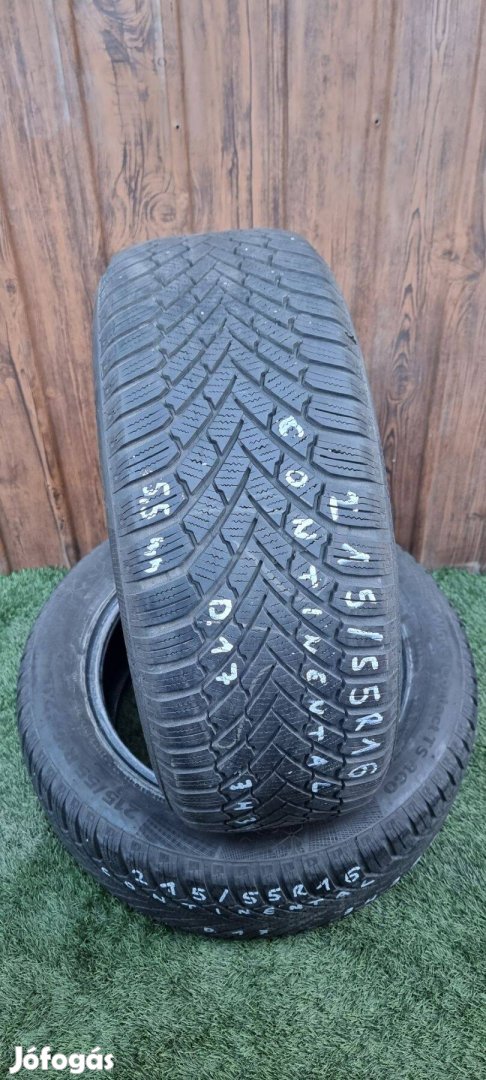 Continental 215/55 R16 5,5mm 2017-es Téli Gumiabroncs 2db #395