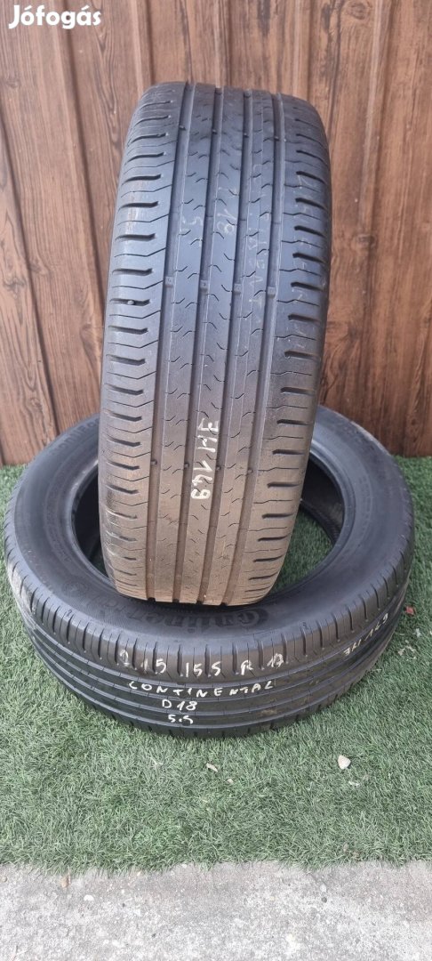 Continental 215/55 R17 5,5mm 2018-as Nyári Gumiabroncs 2db #149