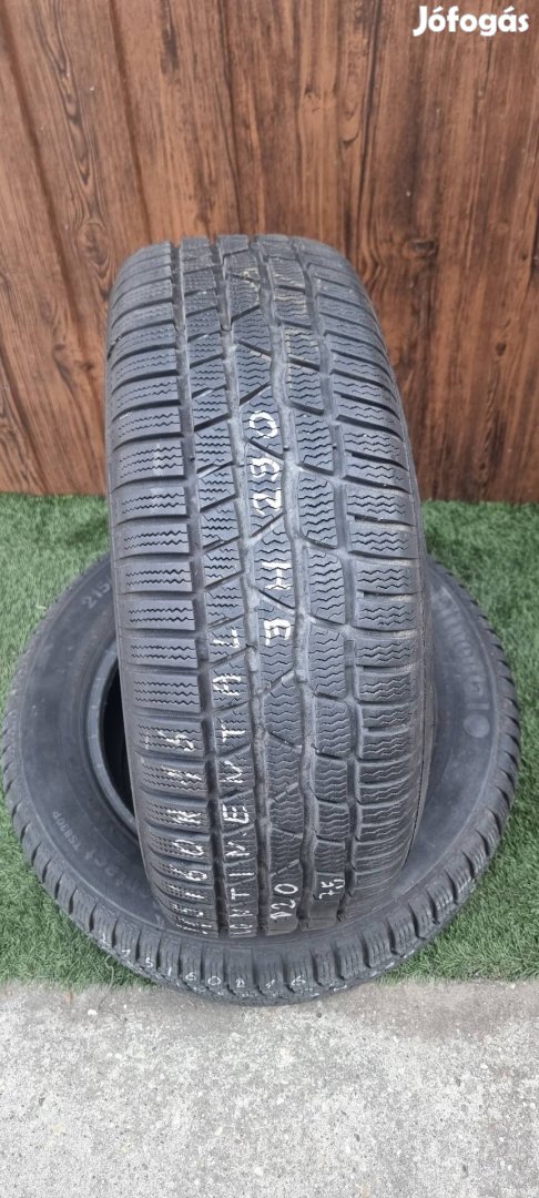 Continental 215/60 R16 7,5mm 2020-as Téli Gumiabroncs 2db #290