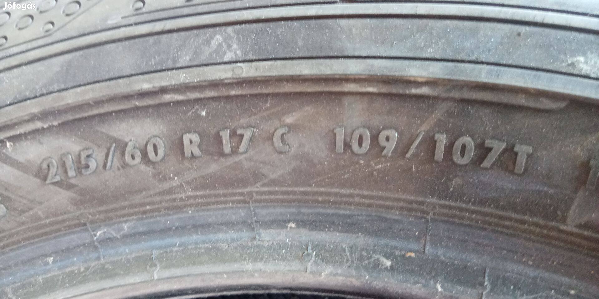 Continental 215/60 R 17 c kisteherautó nyári abroncs garnitúra