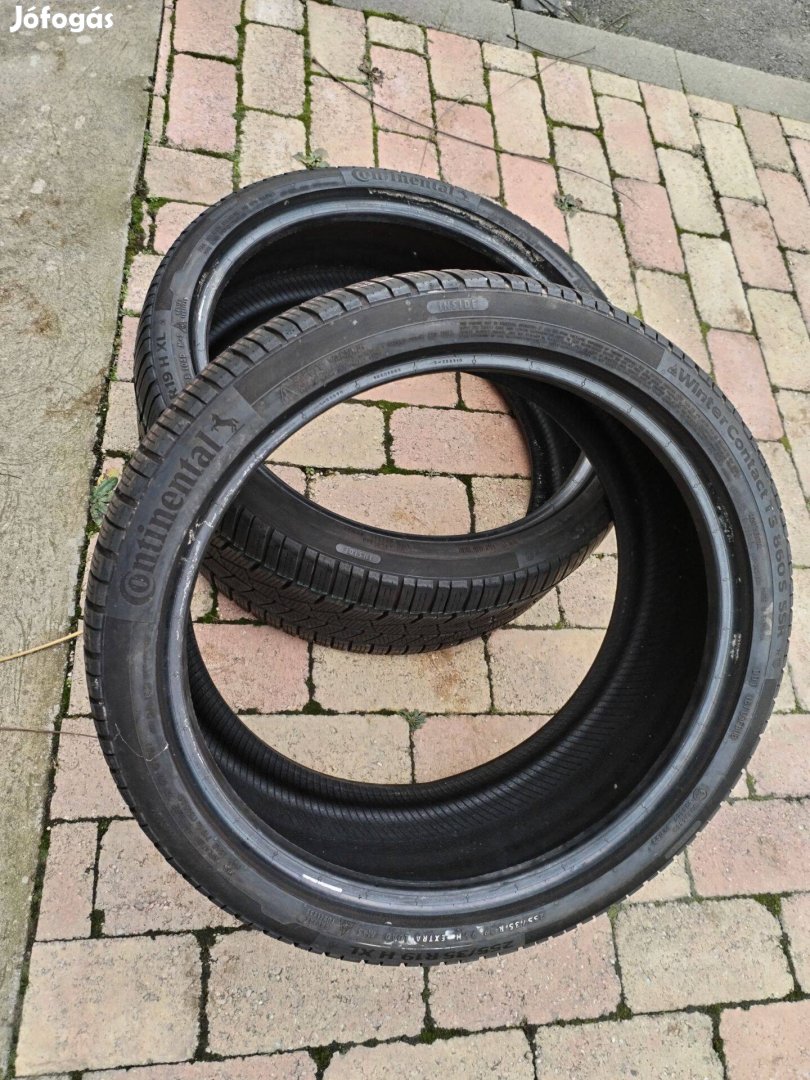 Continentál 255 35 19 használt téli gumi 1 pár defektűrös