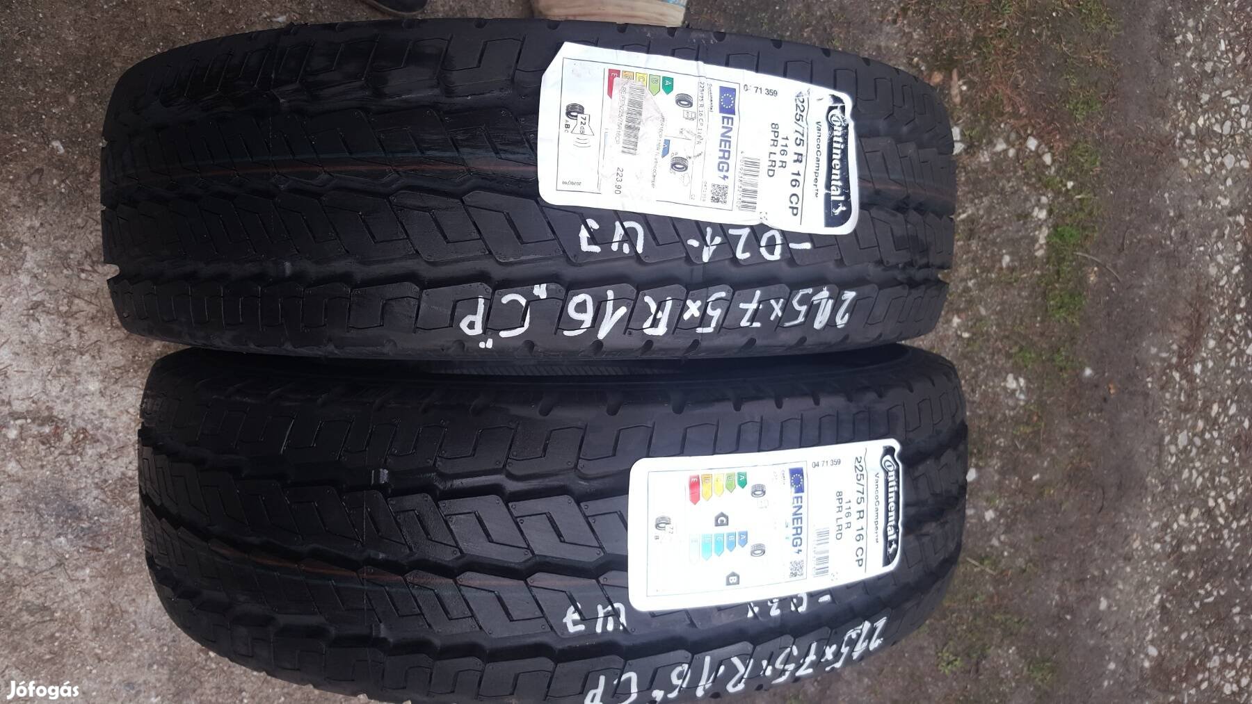 Continental Lakóautó és kisteher új gumik 2db.225/75R16C